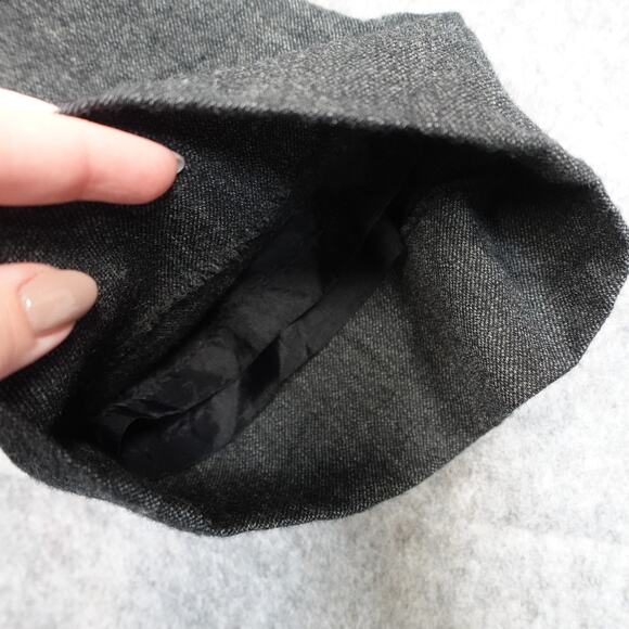 Vintage Talbots Pants Womens 10 Petite Wool Lined USA Made Pleat Front Gray - Picture 6 of 10